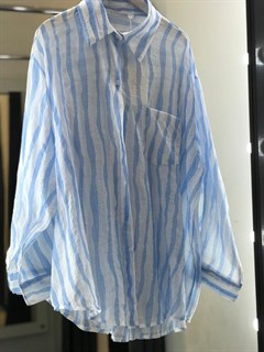 Рубашка "Толстая полоска " (5077) - фото 45024