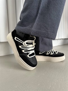 Кроссовки белые шнурки (G01-3)