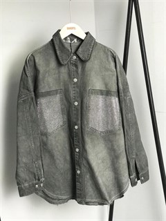 Рубашка джинсовая "ДВА КАРМАНА" (231002) - фото 50148