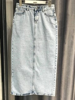 Юбка длинная джинсовая (6682)